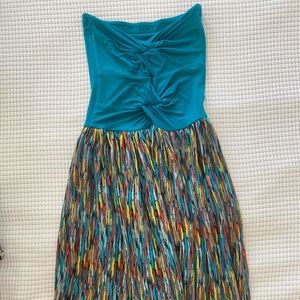 Strapless maxi dress